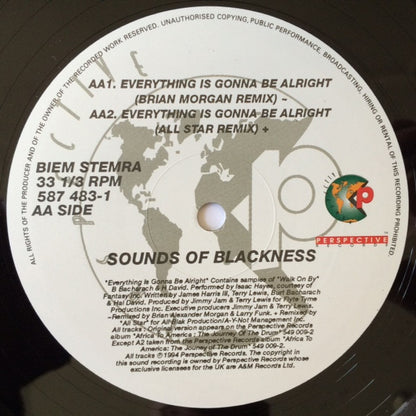 Sounds Of Blackness : I'm Going All The Way / Everything's Gonna Be Alright (12")