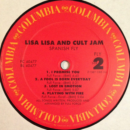 Lisa Lisa & Cult Jam : Spanish Fly (LP, Album, Car)