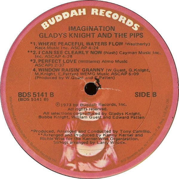Gladys Knight & The Pips* - Imagination (LP, Album, Son)