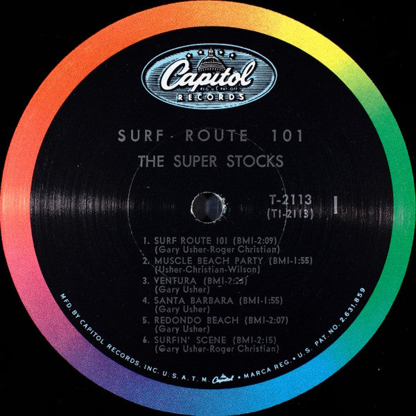 The Super Stocks Featuring Gary Usher : Surf Route 101 (LP, Mono + 7")