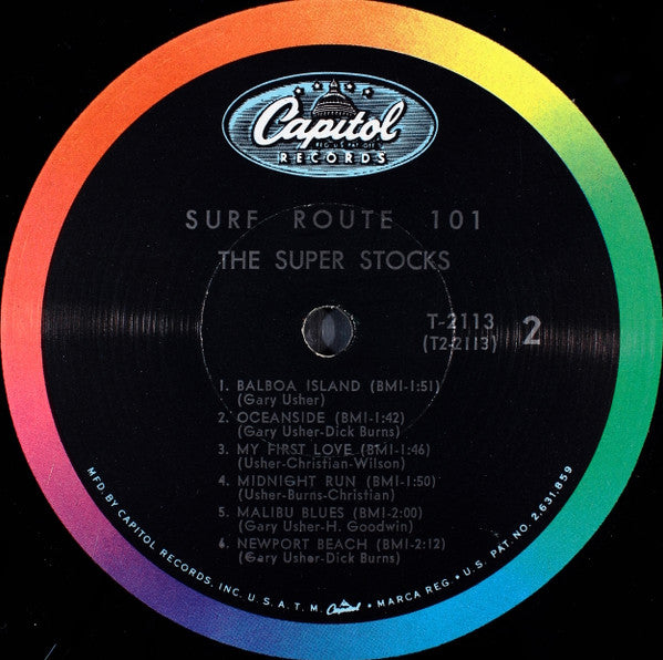 The Super Stocks Featuring Gary Usher : Surf Route 101 (LP, Mono + 7")