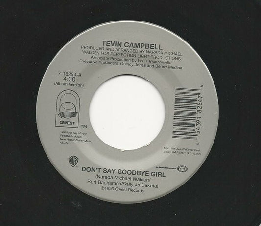 Tevin Campbell : Don't Say Goodbye Girl (7", Single)