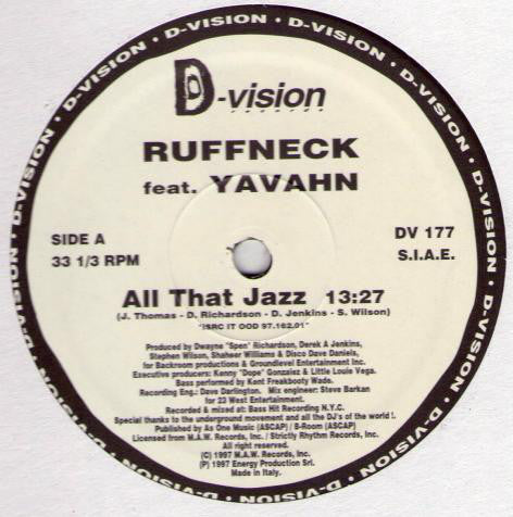 Ruffneck Feat. Javahn* : All That Jazz (12")