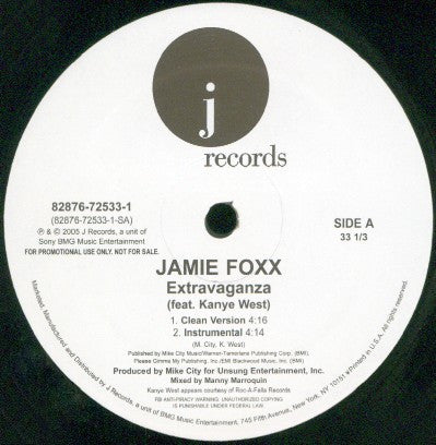 Jamie Foxx - Extravaganza (12", Promo)