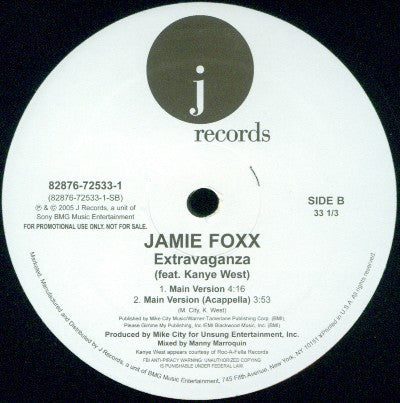 Jamie Foxx - Extravaganza (12", Promo)