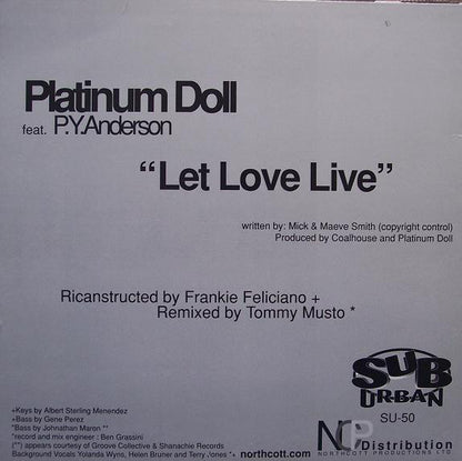 Platinum Doll Feat. Pamela Anderson : Let Love Live (12")