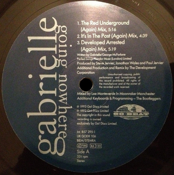 Gabrielle : Going Nowhere (12")