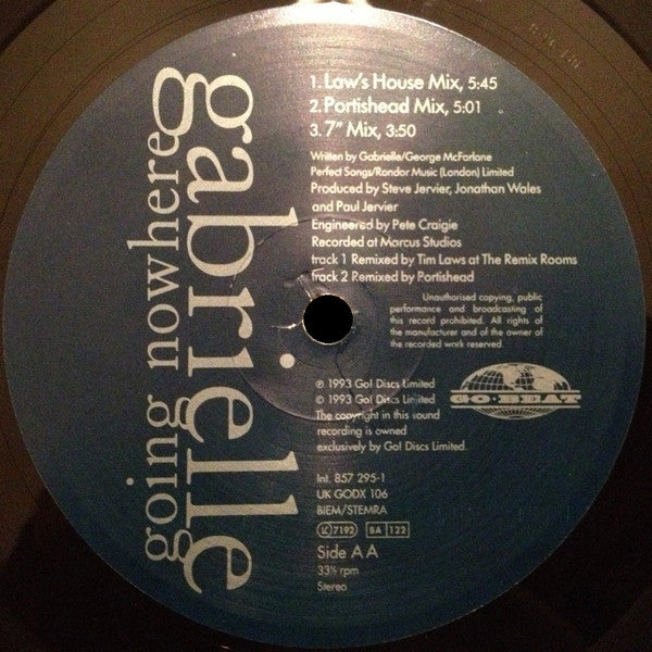 Gabrielle : Going Nowhere (12")