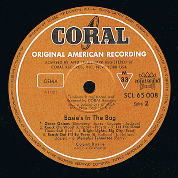 Count Basie Orchestra - Basie's In The Bag (LP, Album)