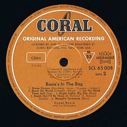 Count Basie Orchestra - Basie's In The Bag (LP, Album)