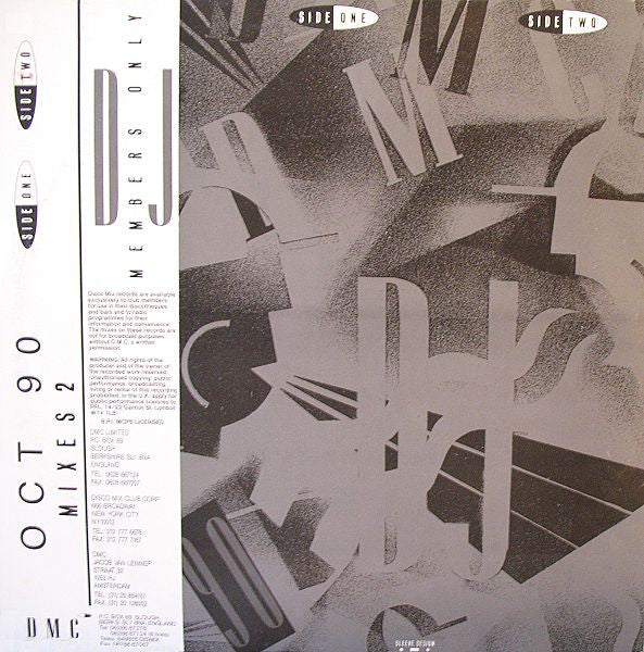 Various - October 90 - Mixes 2 (12", P/Mixed)
