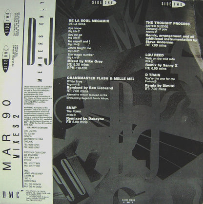 Various - March 90 - Mixes 2 (12", Comp, P/Mixed)