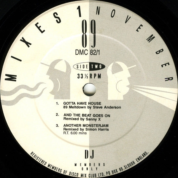 Various : November 89 - Mixes 1 (12", P/Mixed)
