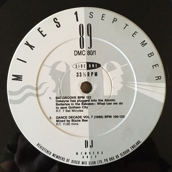Various - September 89 - Mixes 1 (12", P/Mixed)