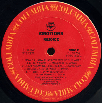 Emotions* - Rejoice (LP, Album, San)