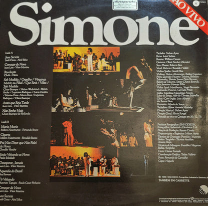 Simone  - Ao Vivo (LP, Album)