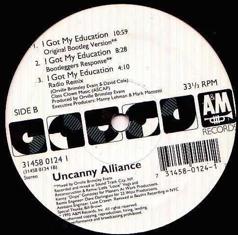 Uncanny Alliance : I Got My Education (12")