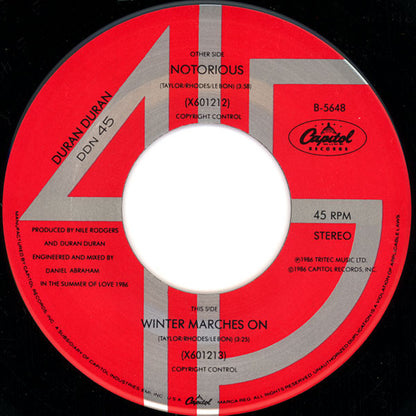 Duran Duran : Notorious (7", Single)