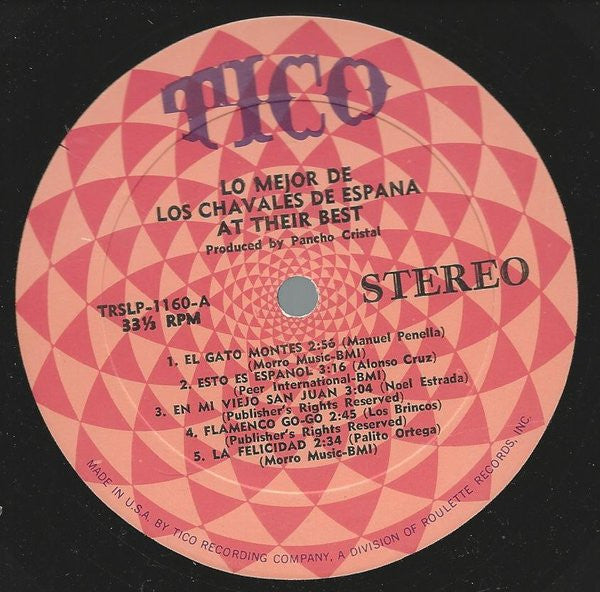 Los Chavales De España - Lo Mejor De Los Chavales De Espana At Their Best (LP, Album)