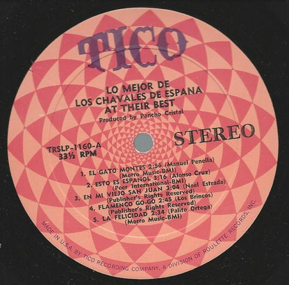 Los Chavales De España - Lo Mejor De Los Chavales De Espana At Their Best (LP, Album)