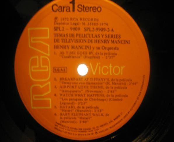 Henry Mancini And His Orchestra : Temas De Películas Y Series De Televisión De Henry Mancini (2xLP, Comp, Gat)
