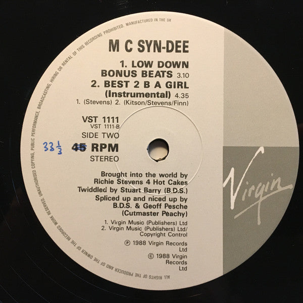 Syndee : Best 2 B A Girl (12")