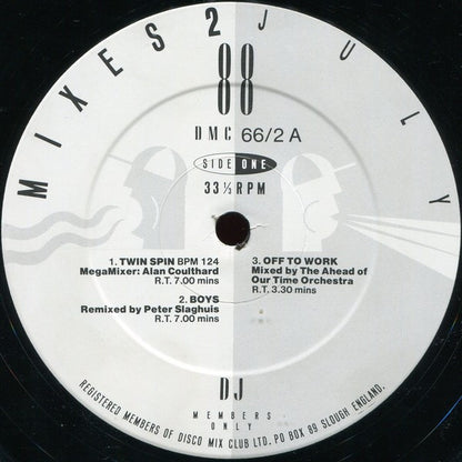 Various - July 88 - Mixes 2 (12", P/Mixed)