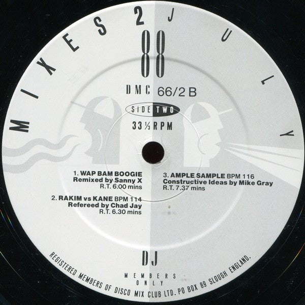 Various - July 88 - Mixes 2 (12", P/Mixed)