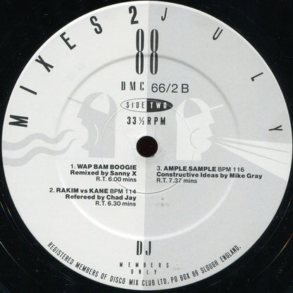 Various - July 88 - Mixes 2 (12", P/Mixed)