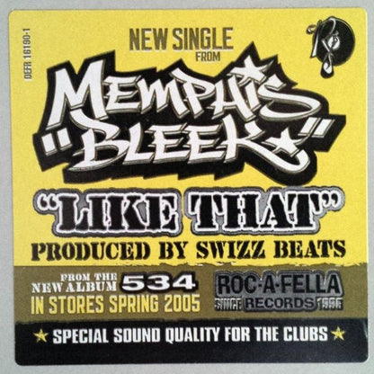Memphis Bleek - Like That (12", Single, Promo)