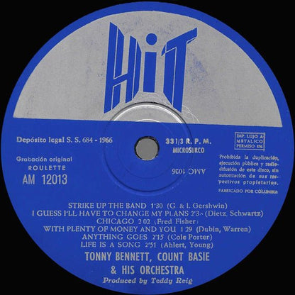 Tony Bennett & Count Basie : Strike Up The Band (LP, Album)