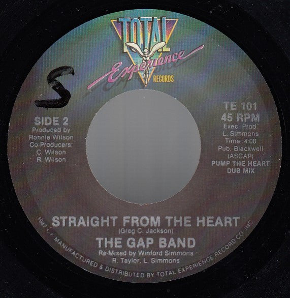 The Gap Band : Straight From The Heart (7", Single, Mixed)