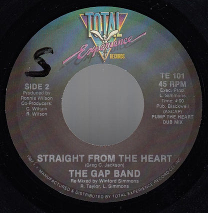 The Gap Band : Straight From The Heart (7", Single, Mixed)