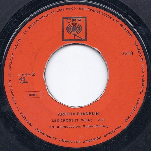 Aretha Franklin - Soulville / Lee Cross (7")