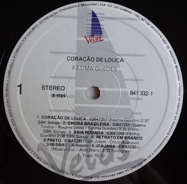 Fatima Guedes* - Coração De Louca (LP, Album)