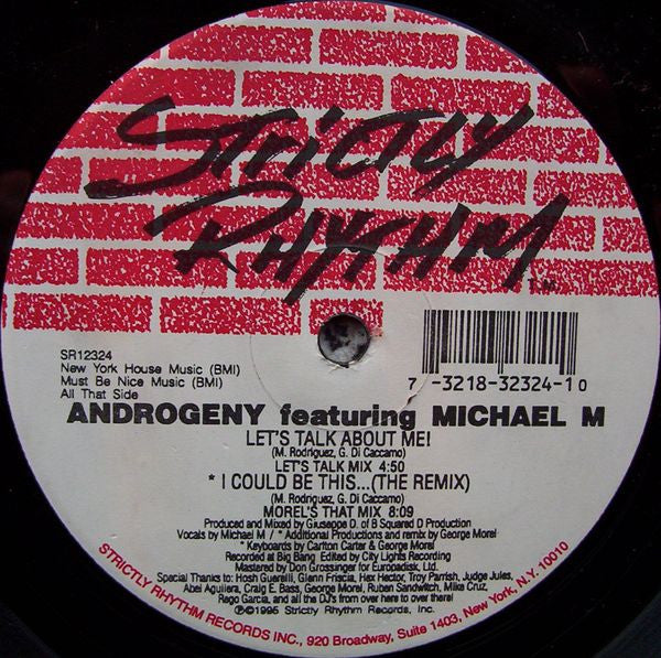 Androgeny Featuring Michael M - Let's Talk About Me! (12")