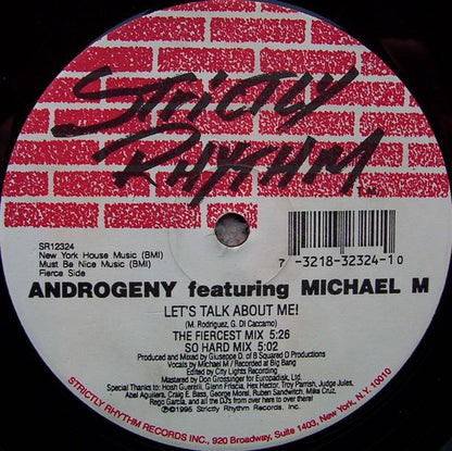 Androgeny Featuring Michael M - Let's Talk About Me! (12")