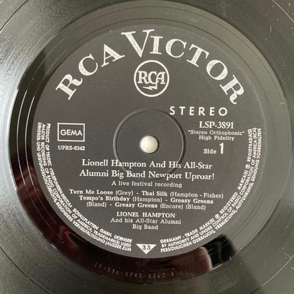 Lionel Hampton And His All-Star Alumni Big Band : Newport Uproar! (A Live Festival Recording) (LP)