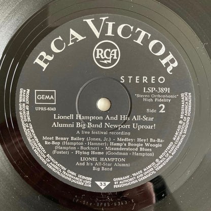 Lionel Hampton And His All-Star Alumni Big Band : Newport Uproar! (A Live Festival Recording) (LP)