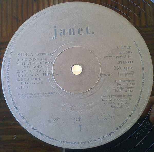 Janet Jackson - Janet. (2xLP, Album, Gat)