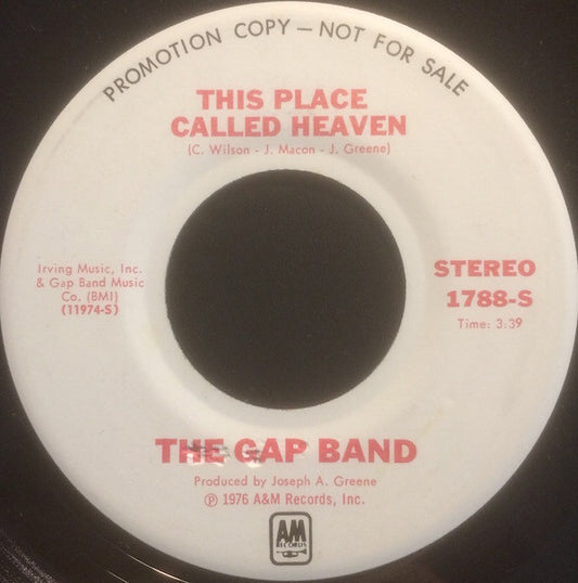 The Gap Band : This Place Called Heaven (7", Mono, Promo)