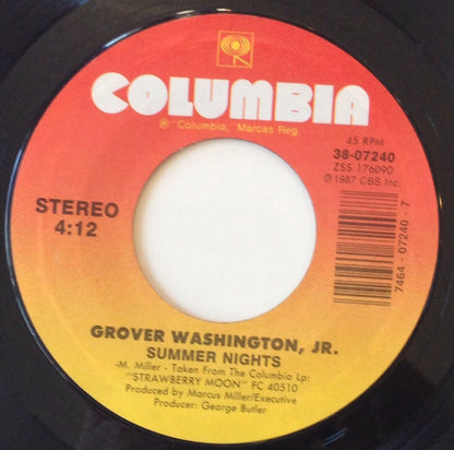 Grover Washington, Jr. : Summer Nights / Strawberry Moon (7", Single)