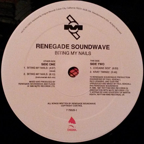 Renegade Soundwave : Biting My Nails (12", Maxi)