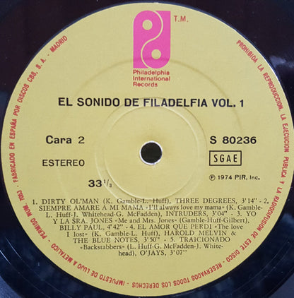 Various - El Sonido De Filadelfia Vol. 1 (LP, Comp)