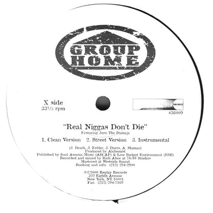 Group Home : Real Niggas Don't Die / Beefin' For Rap (12")