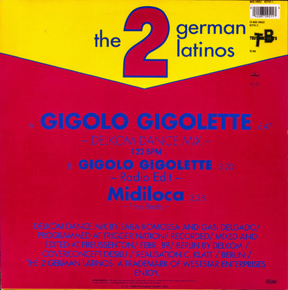 The 2 German Latinos* - Gigolo Gigolette (12", Maxi)
