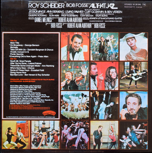 Various - All That Jazz - Music From The Original Motion Picture Soundtrack (LP, Album, Comp)