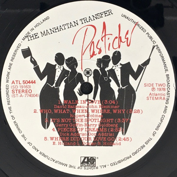 The Manhattan Transfer : Pastiche (LP, Album)