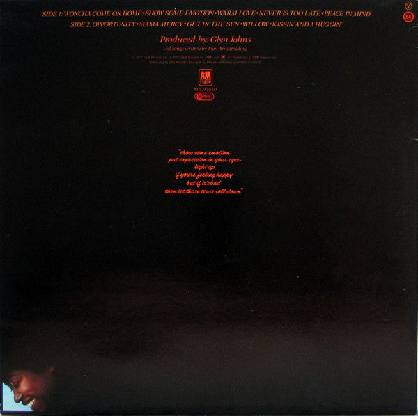 Joan Armatrading - Show Some Emotion (LP, Album, She)