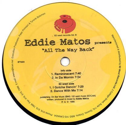 Eddie Matos - All The Way Back (12")